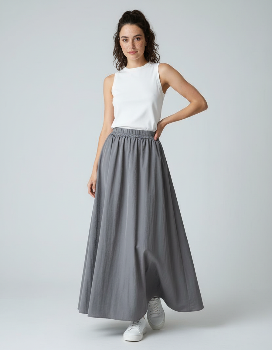 Jupe Longue Elastique Femme