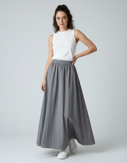 Jupe Longue Elastique Femme