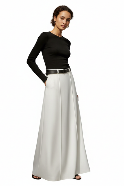 Jupe Longue Blanche Fluide Chic