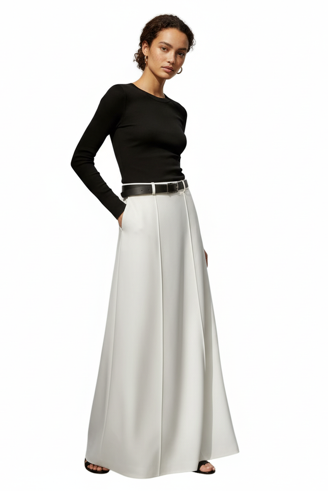 Jupe Longue Blanche Fluide Chic