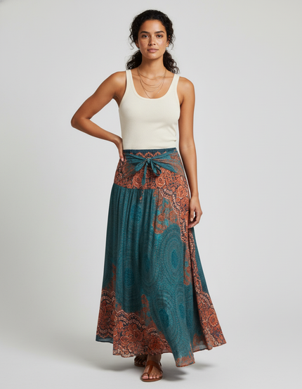 Jupe Longue Femme Imprimée