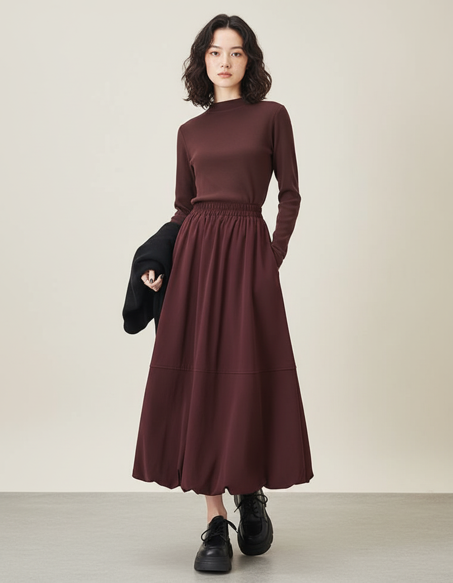 Jupe Longue À Panneaux