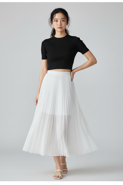 Jupe Longue Transparente Avec Short