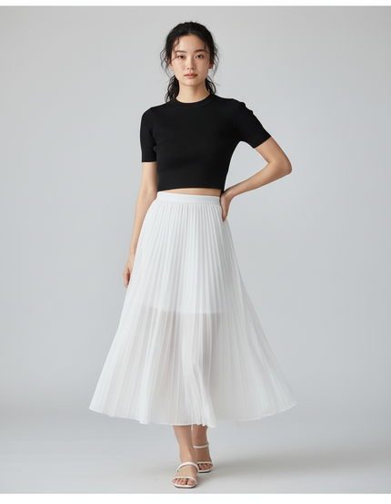 Jupe Longue Transparente Avec Short