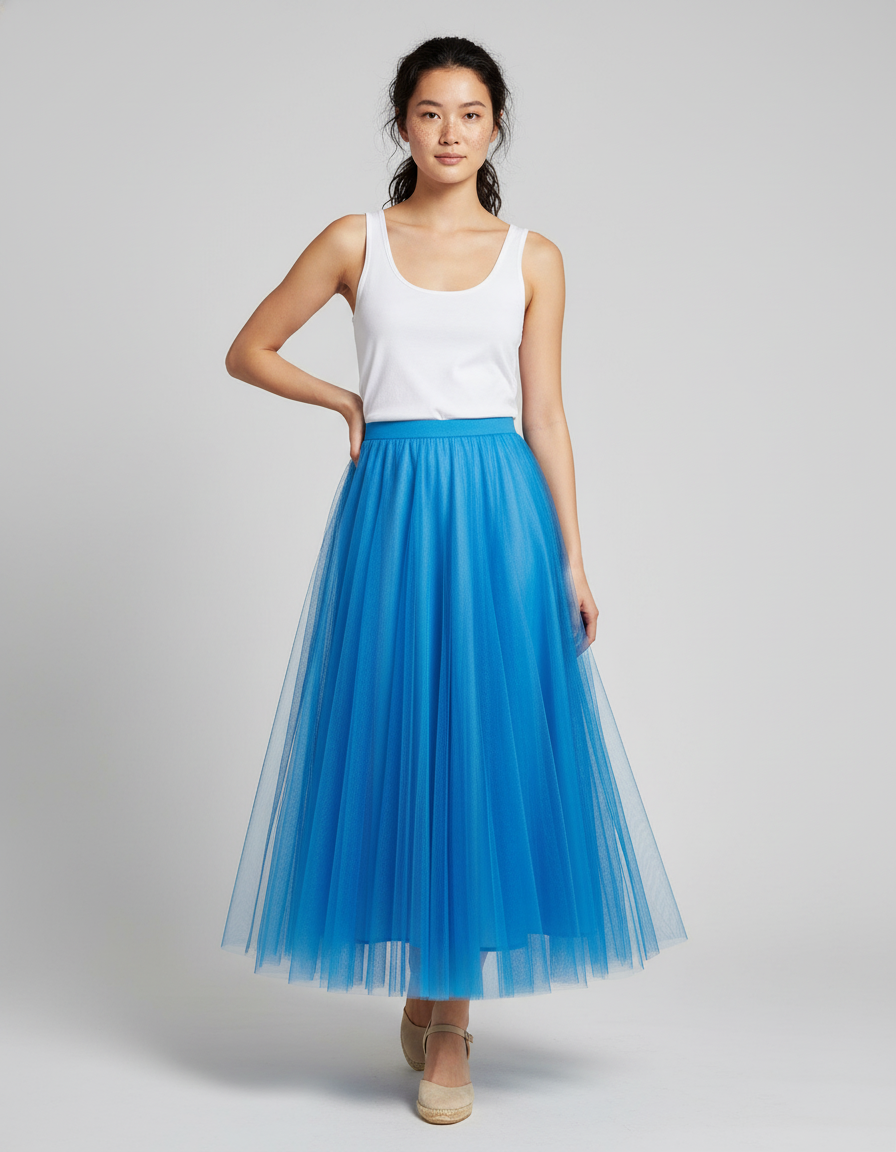 Jupe Longue Tulle Grande Taille