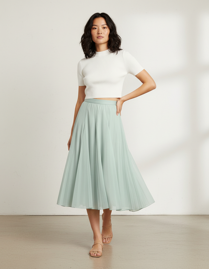 Jupe Longue Vert Menthe