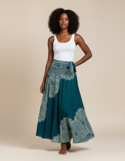 Jupe Longue Femme Verte