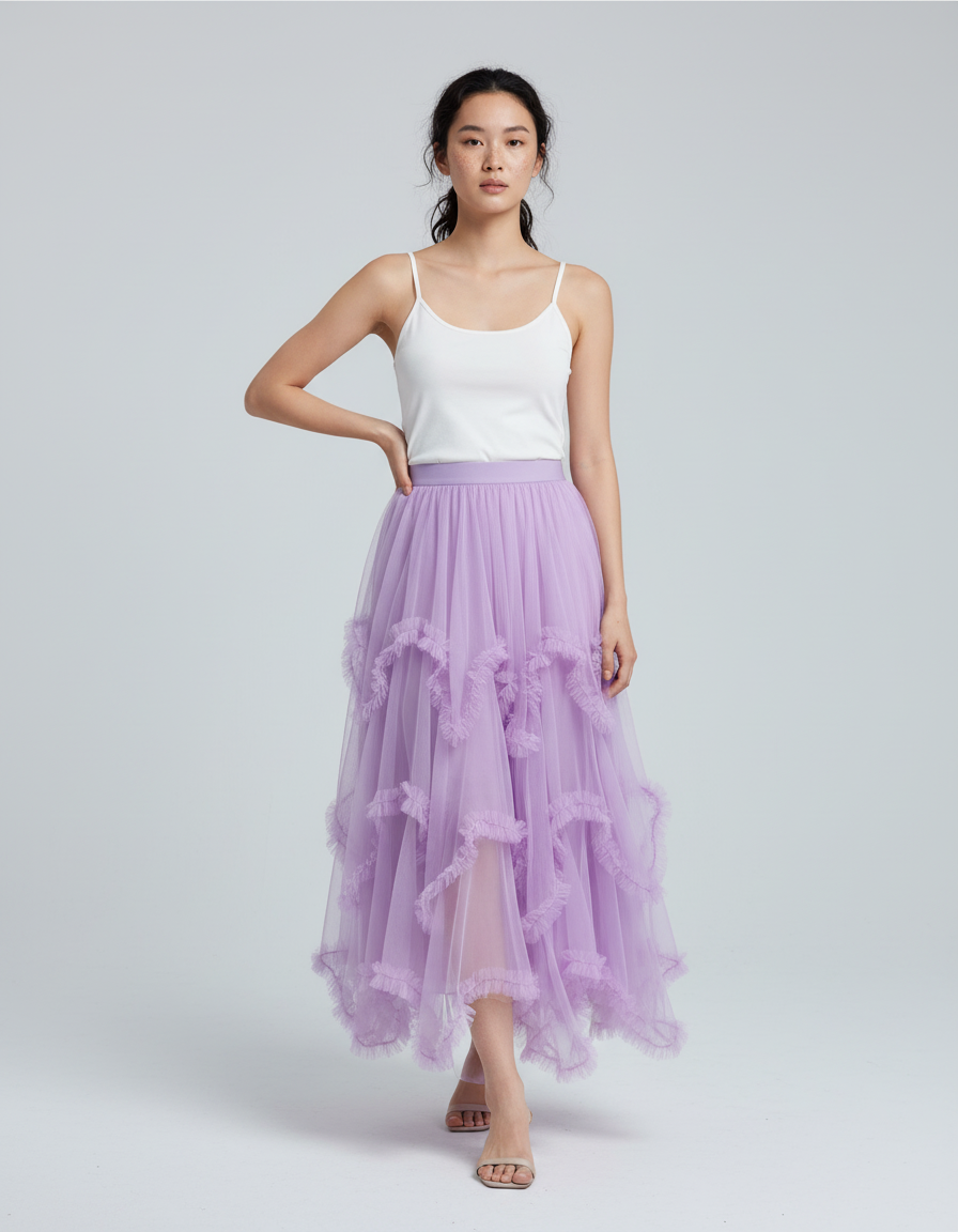 Jupe Longue Asymetrique