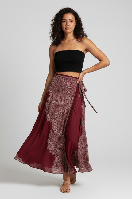 Jupe Longue Rouge Femme