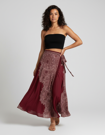 Jupe Longue Rouge Femme