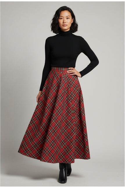 Jupe Longue Kilt Femme