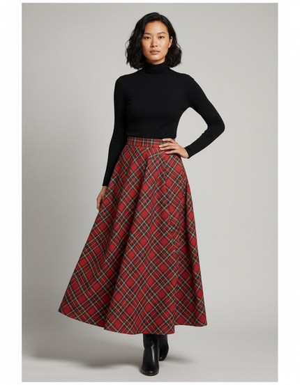 Jupe Longue Kilt Femme
