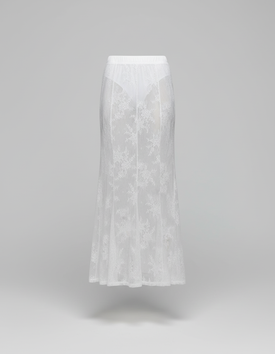 Jupe Longue Blanche Moulante