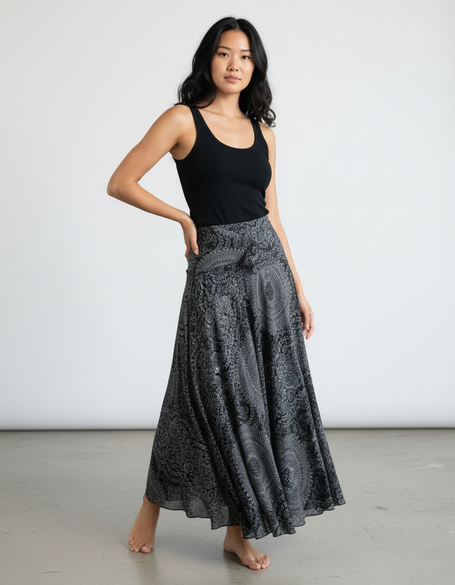 Jupe Longue Ete Fluide