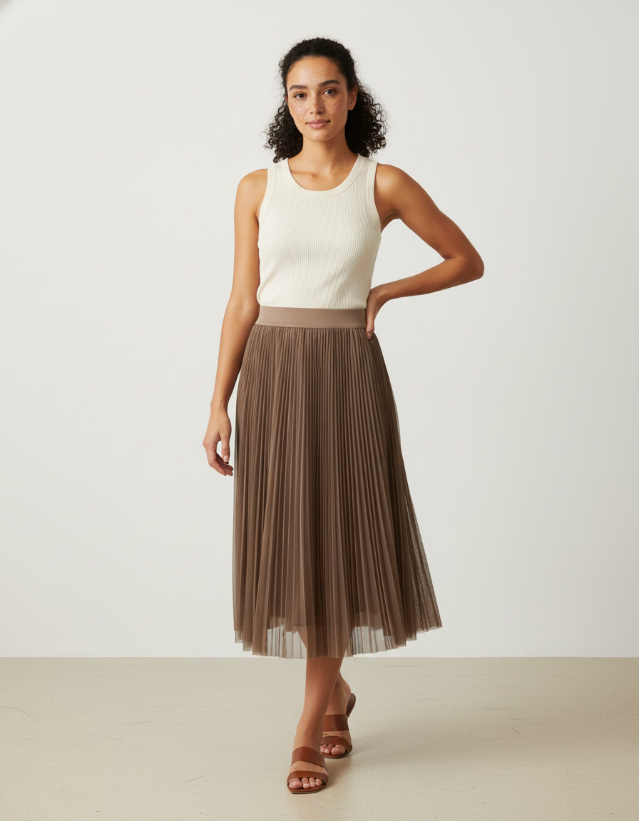Jupe Longue Plissée Petite