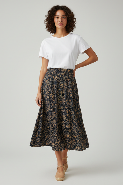 Jupe Longue Florale Vintage Bohème