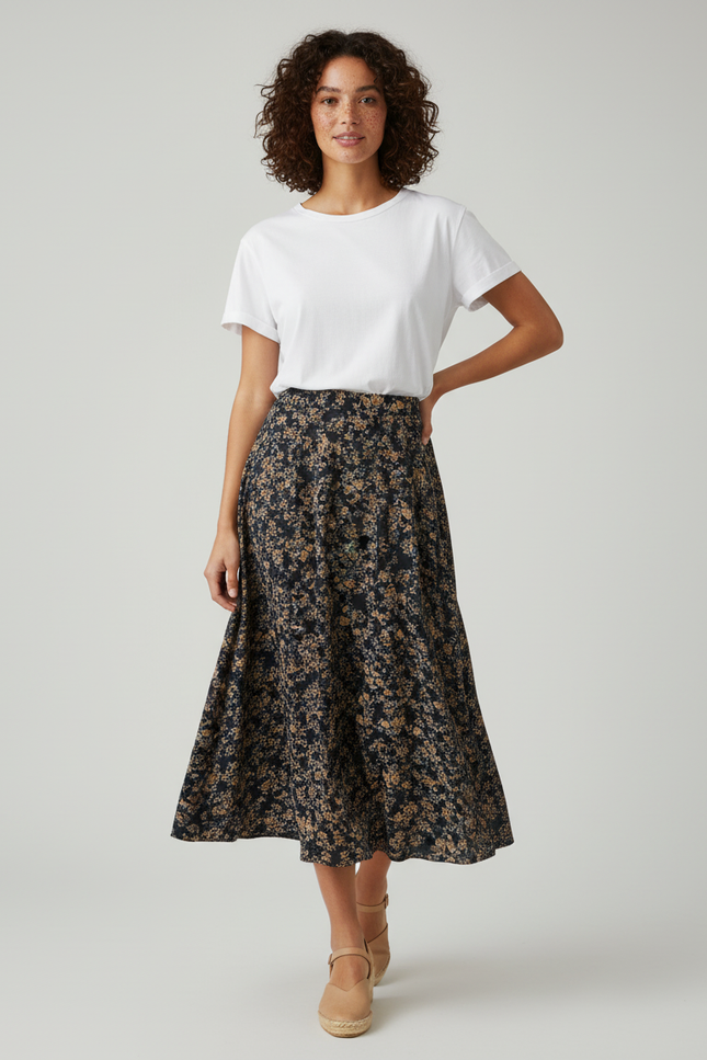 Jupe Longue Florale Vintage Bohème