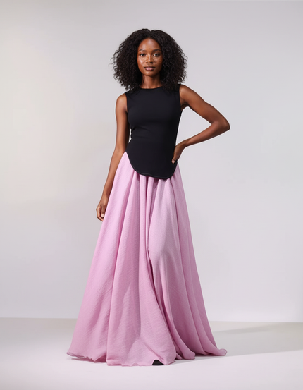 Jupe Longue Taille Elastique Grande Taille