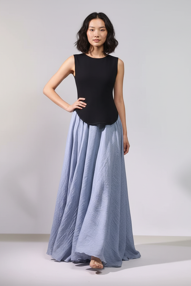 Jupe Longue Voile De Coton