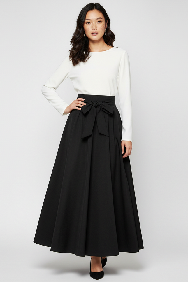 Jupe Longue Noire Portefeuille