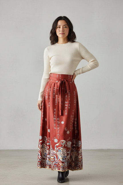 Jupe Longue Terracotta Mariage