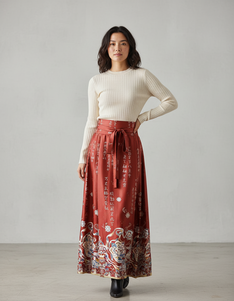 Jupe Longue Terracotta Mariage