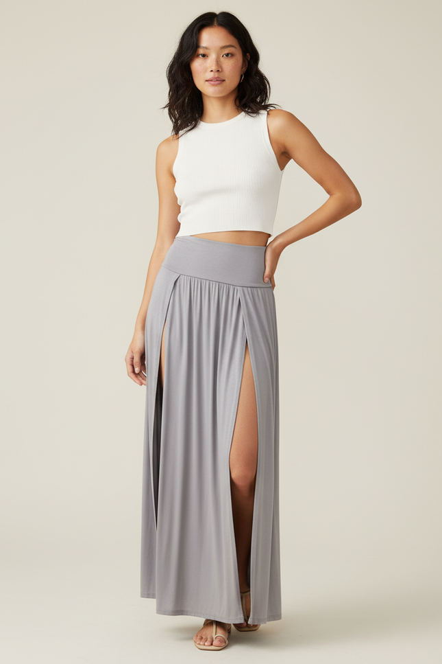 Jupe Longue Fendue Moulante