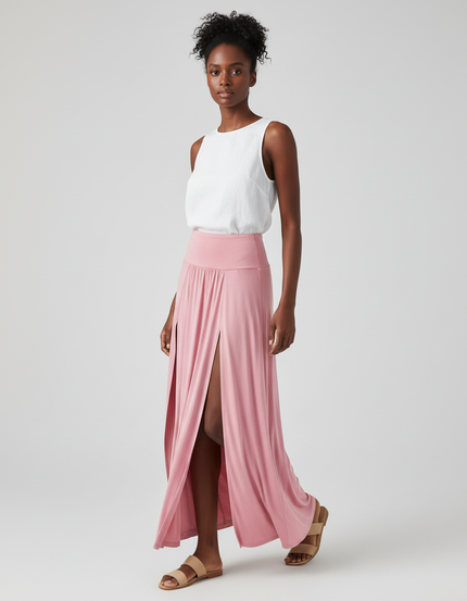 Jupe Longue Avec Fente Devant