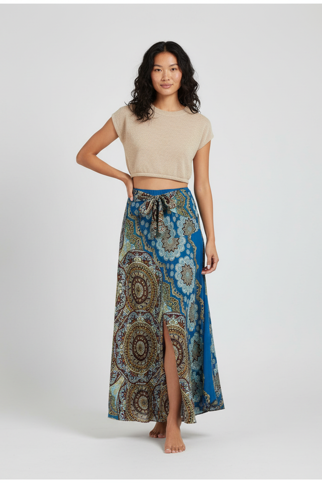 Jupe Longue Avec Fente