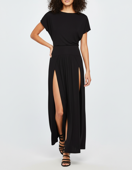 Jupe Longue Moulante Avec Fente