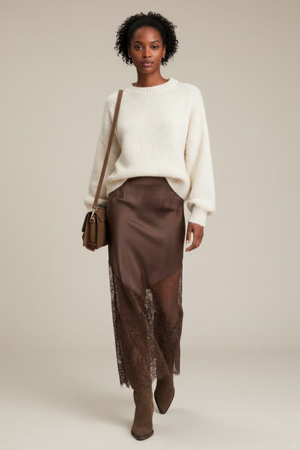 Jupe De Soirée Mi-Longue