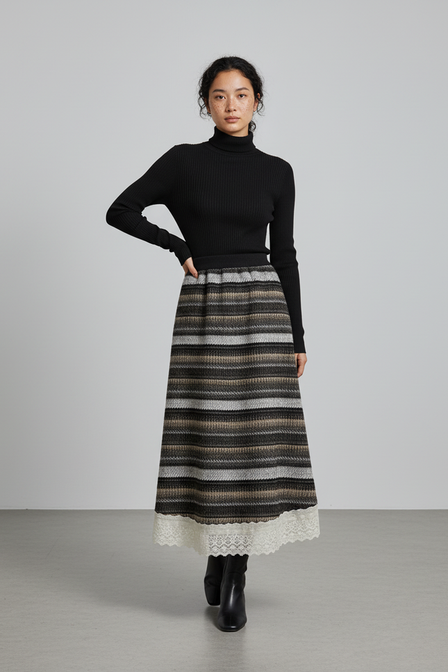 Jupe Longue Flanelle