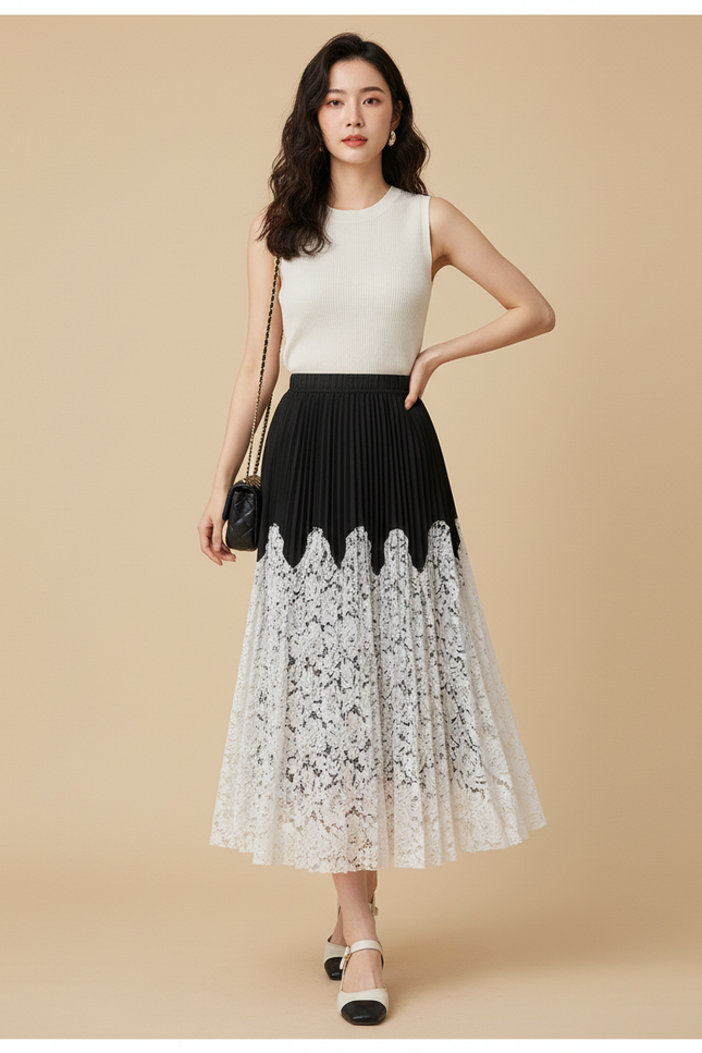 Jupe Longue Plissée Boheme