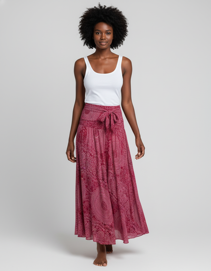 Jupe Longue Fluide Coton