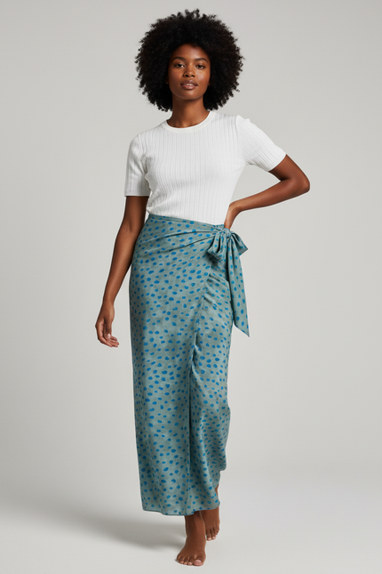 Jupe Longue Portefeuille Fendue