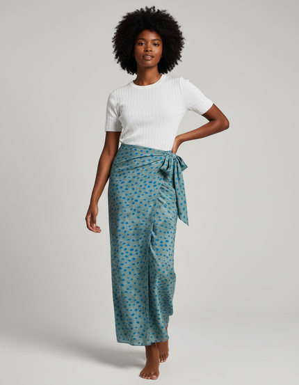 Jupe Longue Portefeuille Fendue