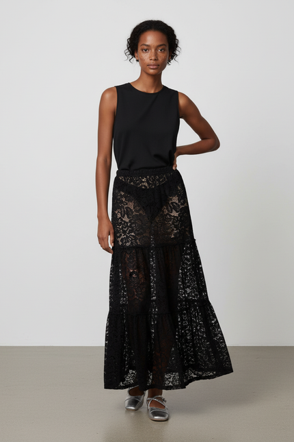 Jupe Noire Longue Boheme