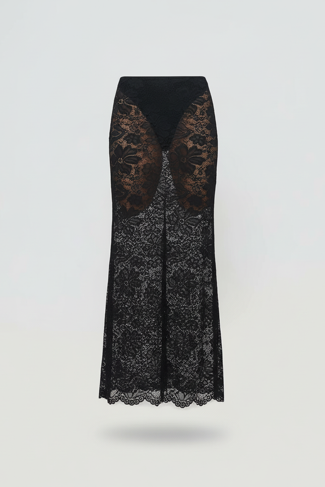 Jupe Crayon Noir Longue