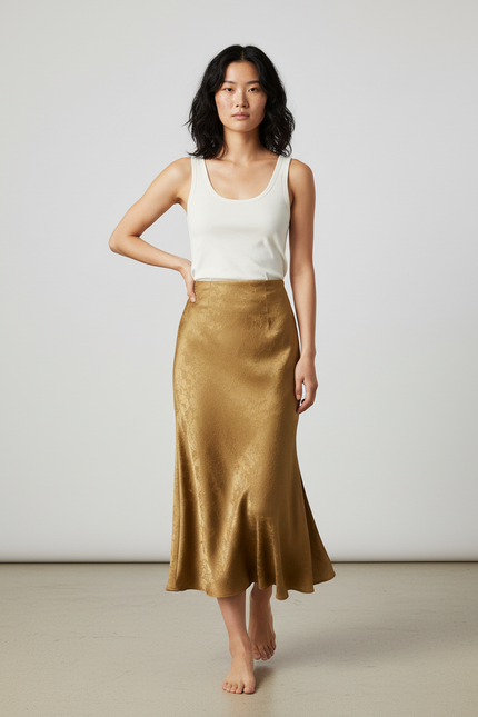 Jupe Longue Doré