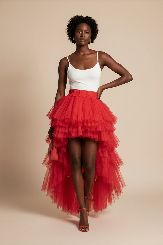 Jupe Courte Devant Longue Derrière