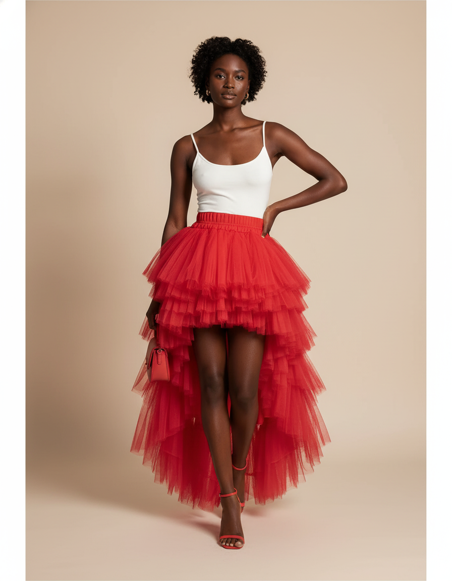 Jupe Courte Devant Longue Derrière