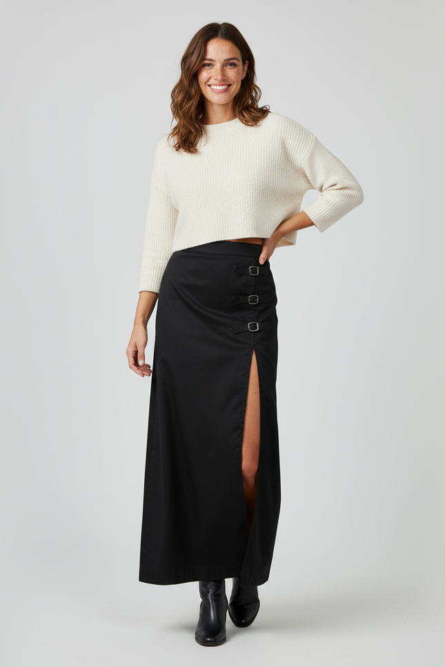 Jupe Longue Avec Boutons