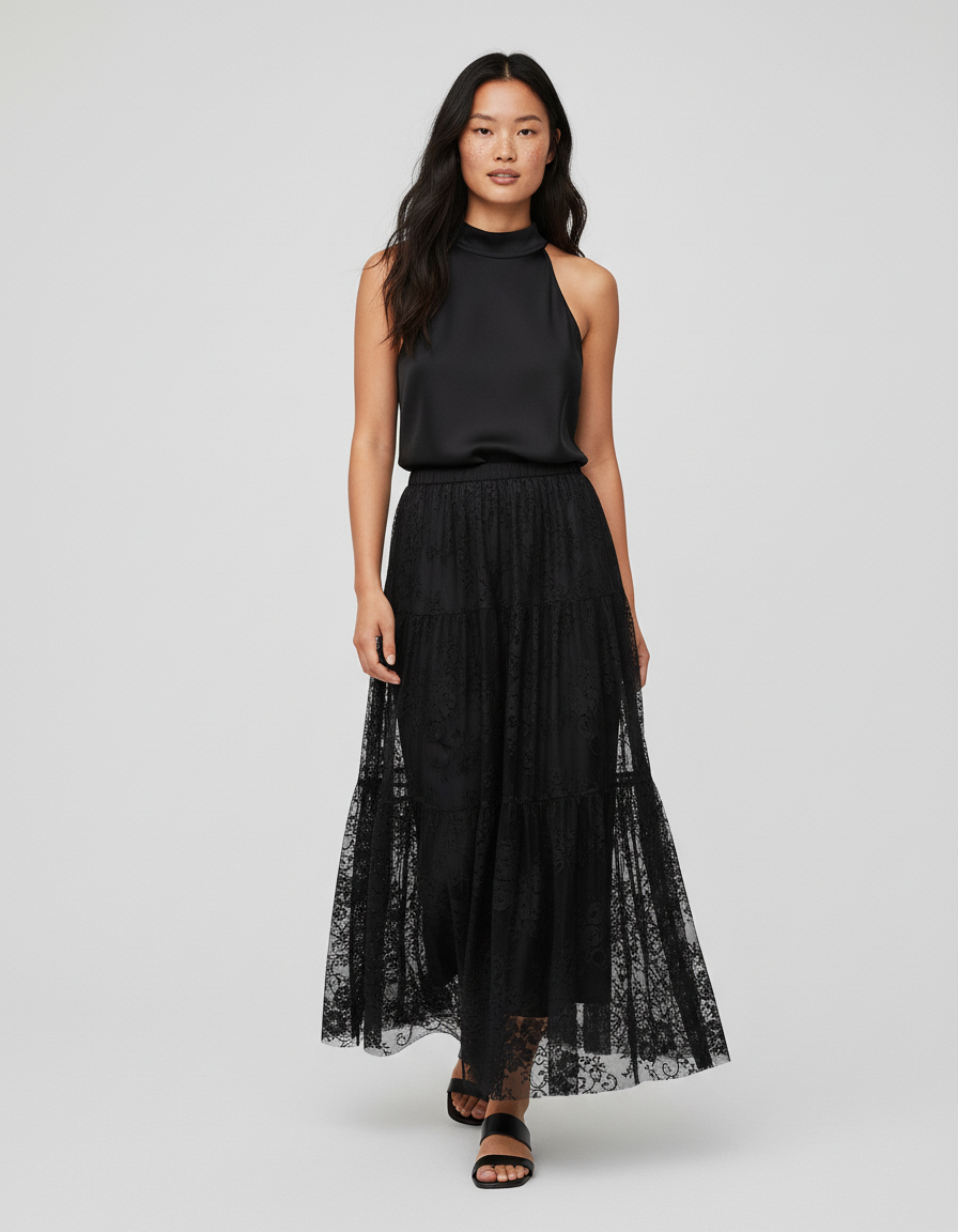 Jupe Longue Noire Gitane