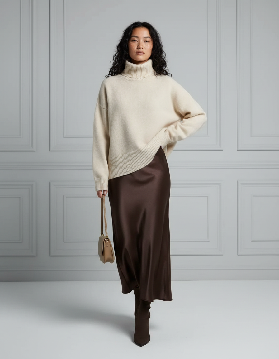 Jupe Longue Chocolat