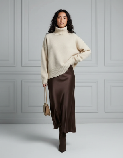 Jupe Longue Chocolat