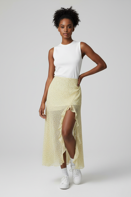 Jupe Longue Echancrée