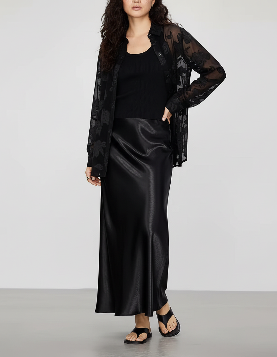 Jupe Droite Longue Classique