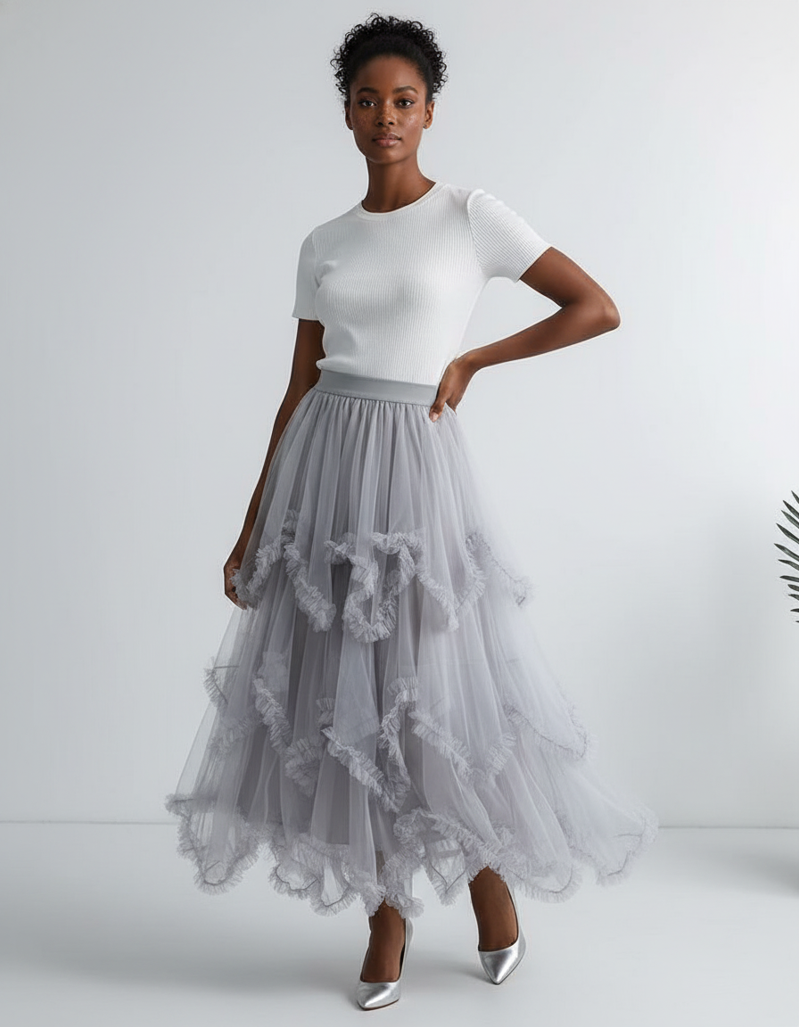 Jupe Longue Haute Couture