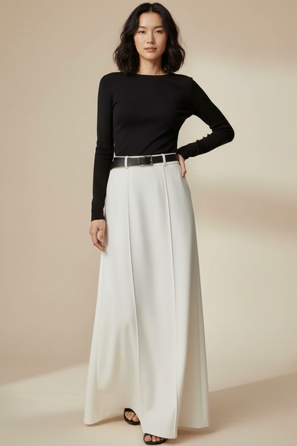 Jupe De Tailleur Longue