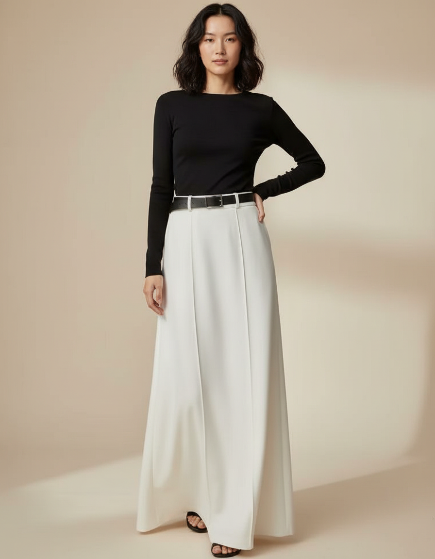 Jupe De Tailleur Longue